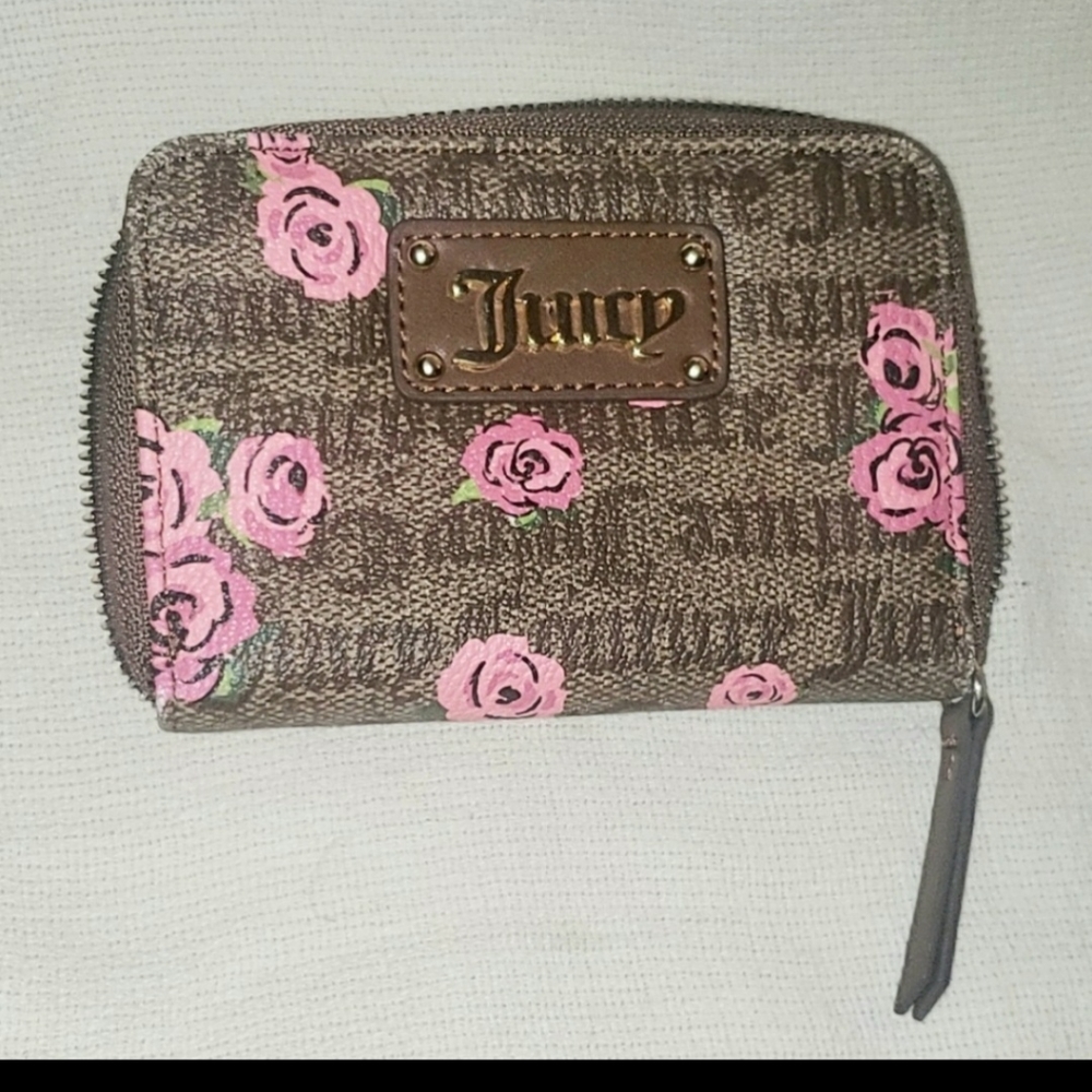 Juicy Couture floral logo zip around credit card wallet - Picture 5 of 5